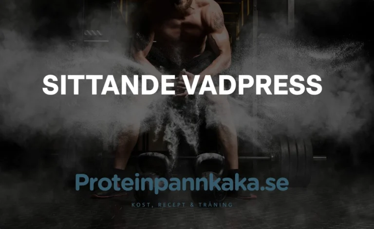 Sittande vadpress